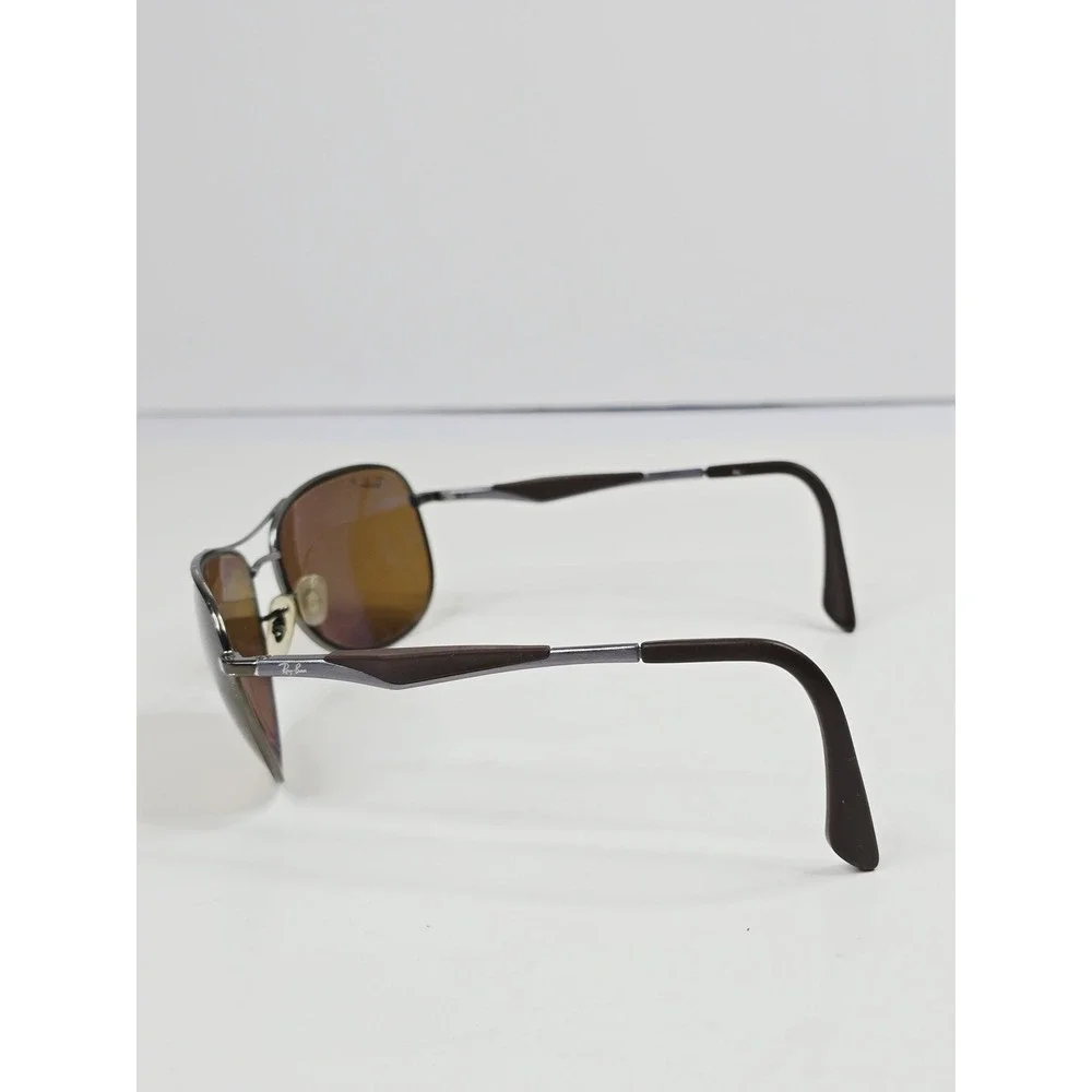 Ray-Ban Hat Cap‎ 3519 3P Polarized Brown Aviator Mens Sunglasses With Case